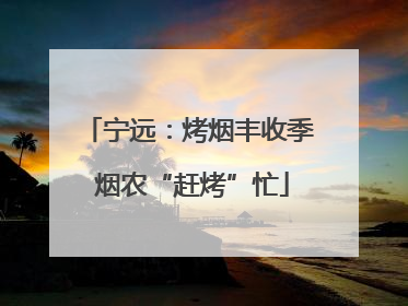 宁远：烤烟丰收季 烟农“赶烤”忙