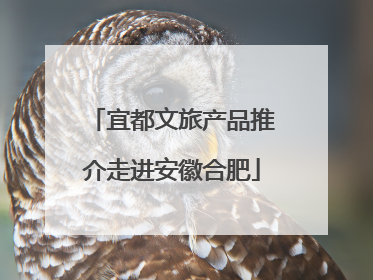 宜都文旅产品推介走进安徽合肥