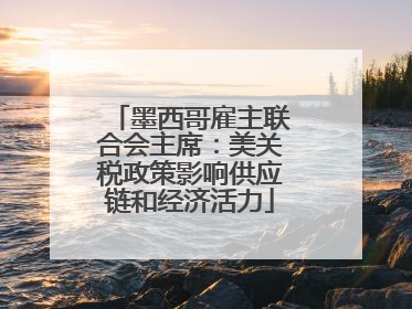墨西哥雇主联合会主席：美关税政策影响供应链和经济活力