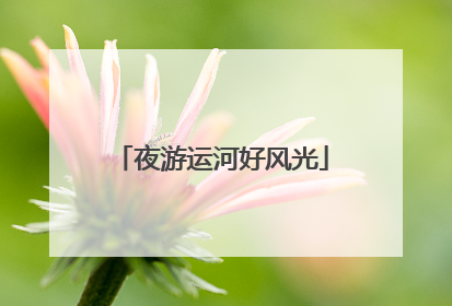 夜游运河好风光