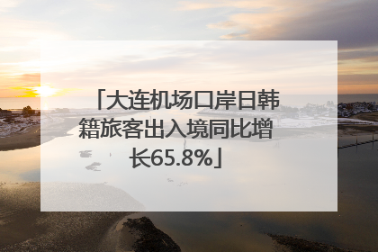 大连机场口岸日韩籍旅客出入境同比增长65.8%
