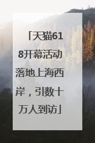 天猫618开幕活动落地上海西岸，引数十万人到访
