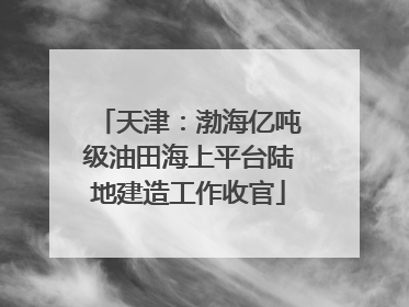 天津：渤海亿吨级油田海上平台陆地建造工作收官