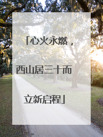心火永燃，西山居三十而立新启程
