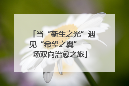 当“新生之光”遇见“希望之翼” 一场双向治愈之旅