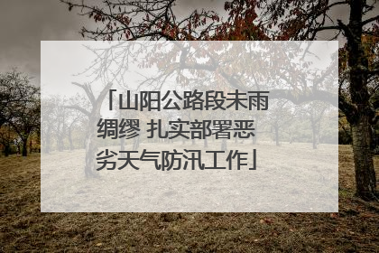 山阳公路段未雨绸缪 扎实部署恶劣天气防汛工作