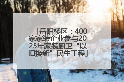 岳阳楼区：400家家装企业参与2025年家装厨卫“以旧换新”民生工程
