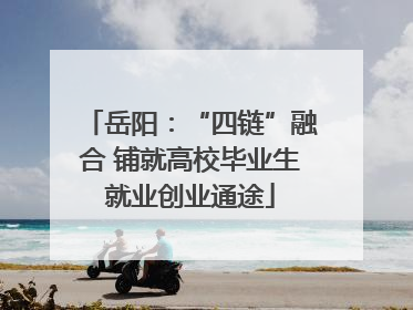 岳阳：“四链”融合 铺就高校毕业生就业创业通途