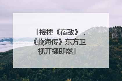 接棒《宿敌》，《藏海传》东方卫视开播即燃