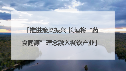 推进豫菜振兴 长垣将“药食同源”理念融入餐饮产业