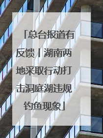 总台报道有反馈丨湖南两地采取行动打击洞庭湖违规钓鱼现象