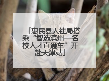 惠民县人社局搭乘“智选滨州—名校人才直通车”开赴天津站
