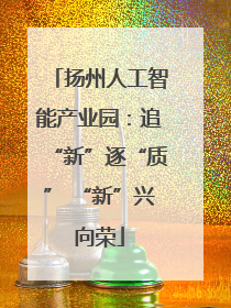 扬州人工智能产业园：追“新”逐“质” “新”兴向荣