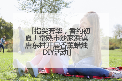 指尖芳华，香约初夏！常熟市沙家浜镇唐东村开展香薰蜡烛DIY活动