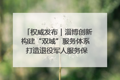 权威发布｜淄博创新构建“双域”服务体系 打造退役军人服务保障“淄博样板”