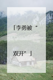李勇被“双开”