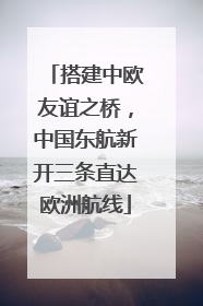 搭建中欧友谊之桥，中国东航新开三条直达欧洲航线
