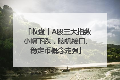 收盘丨A股三大指数小幅下跌，脑机接口、稳定币概念走强