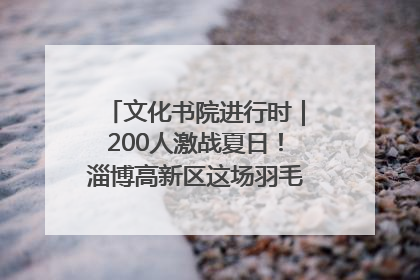 文化书院进行时｜200人激战夏日！淄博高新区这场羽毛球比赛太酷