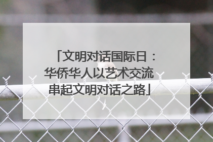 文明对话国际日：华侨华人以艺术交流串起文明对话之路