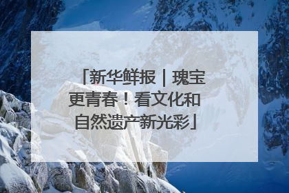 新华鲜报｜瑰宝更青春！看文化和自然遗产新光彩