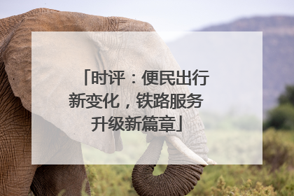 时评：便民出行新变化，铁路服务升级新篇章