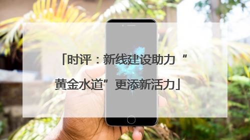 时评：新线建设助力“黄金水道”更添新活力