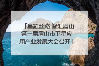 星耀丝路 智汇眉山 第三届眉山市卫星应用产业发展大会召开