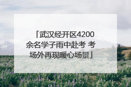 武汉经开区4200余名学子雨中赴考 考场外再现暖心场景