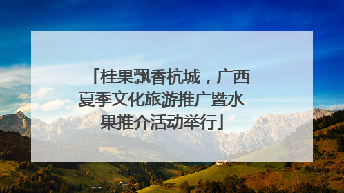 桂果飘香杭城，广西夏季文化旅游推广暨水果推介活动举行