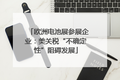 欧洲电池展参展企业：美关税“不确定性”阻碍发展