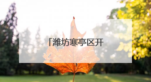 潍坊寒亭区开元街道用“平安底色”提升群众“幸福成色”