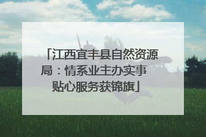 江西宜丰县自然资源局：情系业主办实事 贴心服务获锦旗