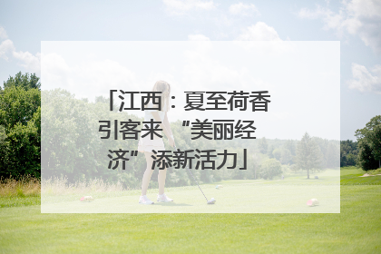 江西：夏至荷香引客来 “美丽经济”添新活力