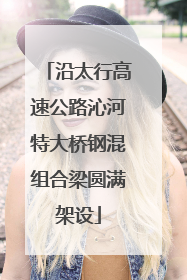 沿太行高速公路沁河特大桥钢混组合梁圆满架设
