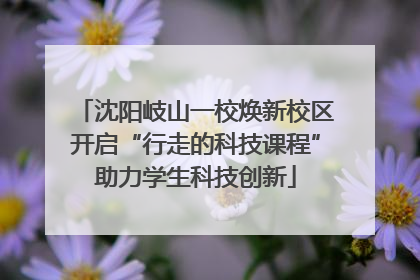沈阳岐山一校焕新校区开启“行走的科技课程”助力学生科技创新
