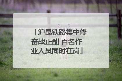沪昆铁路集中修奋战正酣 百名作业人员同时在岗