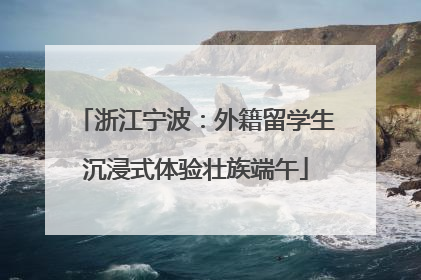 浙江宁波：外籍留学生沉浸式体验壮族端午
