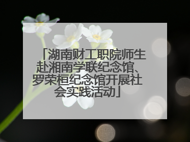 湖南财工职院师生赴湘南学联纪念馆、罗荣桓纪念馆开展社会实践活动