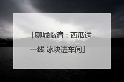 聊城临清：西瓜送一线 冰块进车间