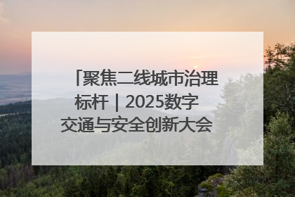 聚焦二线城市治理标杆｜2025数字交通与安全创新大会在保定隆重开幕