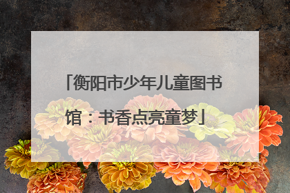 衡阳市少年儿童图书馆：书香点亮童梦