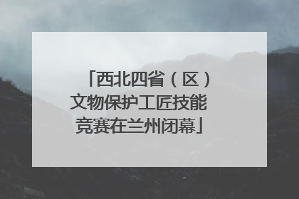 西北四省（区）文物保护工匠技能竞赛在兰州闭幕