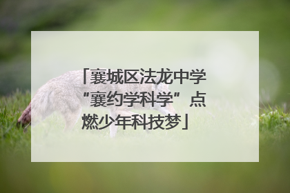 襄城区法龙中学“襄约学科学”点燃少年科技梦