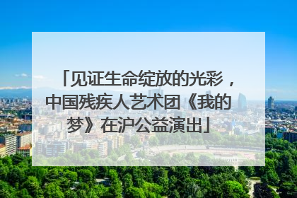 见证生命绽放的光彩，中国残疾人艺术团《我的梦》在沪公益演出
