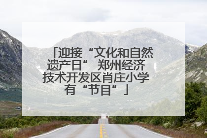 迎接“文化和自然遗产日” 郑州经济技术开发区肖庄小学有“节目”