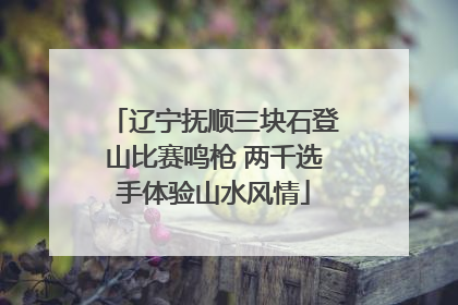 辽宁抚顺三块石登山比赛鸣枪 两千选手体验山水风情