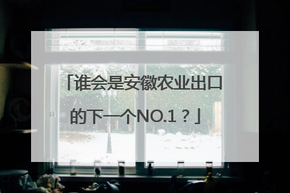 谁会是安徽农业出口的下一个NO.1？