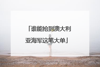 谁能抢到澳大利亚海军这笔大单