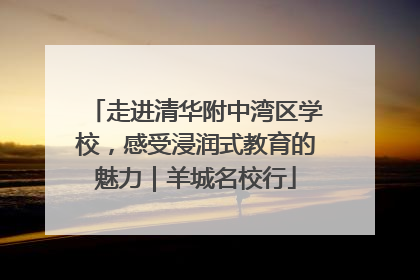 走进清华附中湾区学校，感受浸润式教育的魅力｜羊城名校行